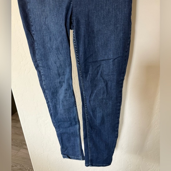 Free People|FP dark wash lace front skinny jeans,tie waist•••Adorable y2k boho - Picture 4 of 13